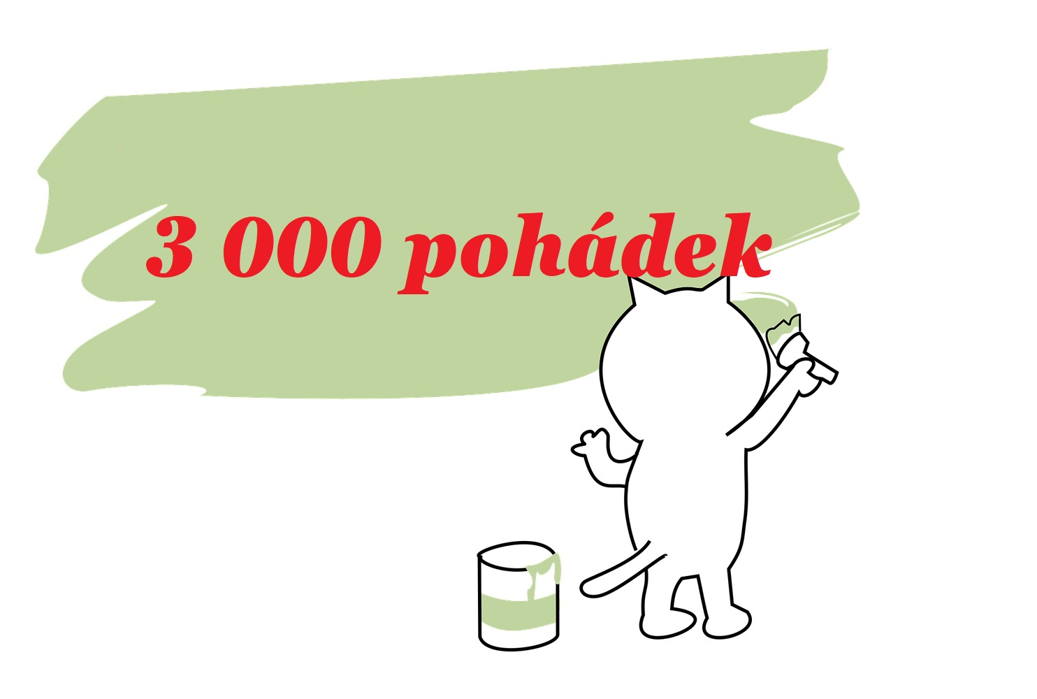 3 000 pohadek - maluje kocour